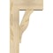 Ekena Millwork Funston Block Rough Sawn Bracket w/ Offset Brace, Douglas Fir, 6"W x 14"D x 22"H BKT0604X14X22FST05RDF - alternate 2